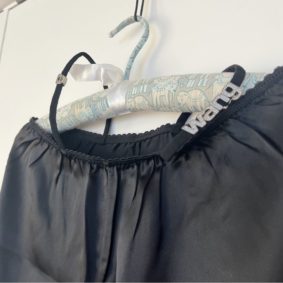 NEW Alexander Wang Crystal Thong Silk Wide Leg Pants Size S Women NWOT - Picture 8 of 9